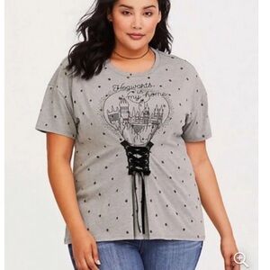 Torrid Harry Potter Grey Hogwarts T Shirt 4X